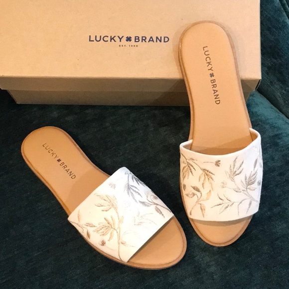 Lucky Brand Davin Slide Sandal Sandshell - Picture 2 of 12